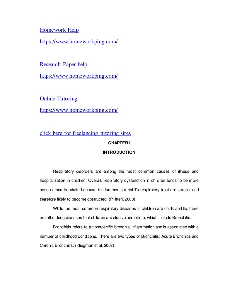 Case study 121 bronchiolitis picture