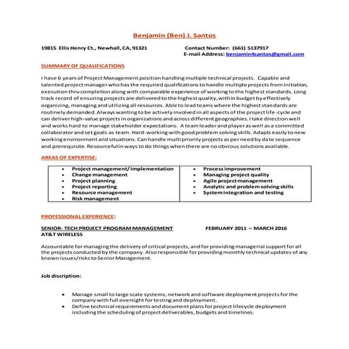 Benjamin Santos Resume V1