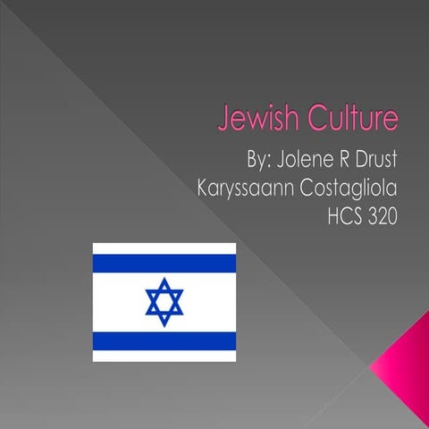 Jewish Culture powerpoint  final copy
