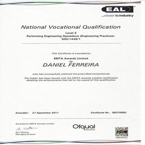 EAL L2 Engineering operations