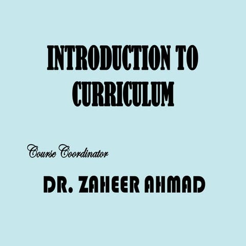 curriculum development in special education