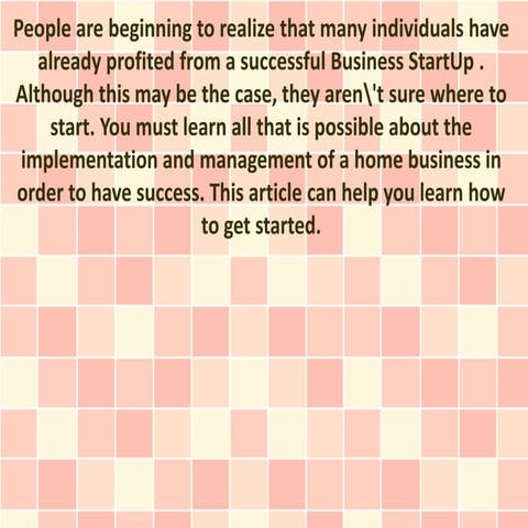 Business StartUp | Getting Help With Your Home Business Venture