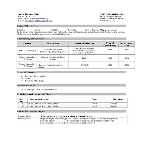 Raghu CV | DOC