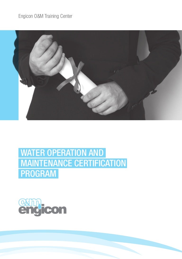 Water Operator Certification Program Brochure
