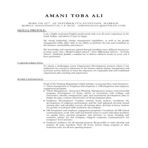 Amani _ Ali CV