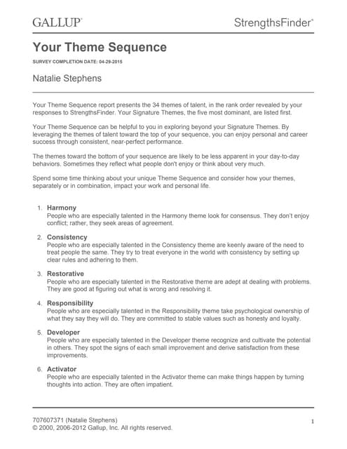 StrengthsQuest | PDF