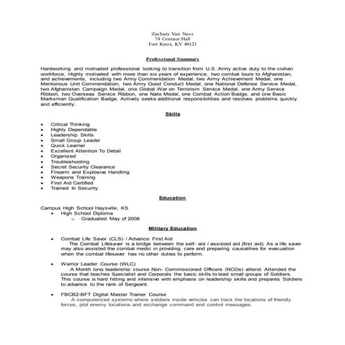 EOD Resume 2 | DOCX