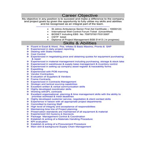 Career Objectiv1