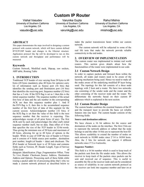 IP Datagram Structure | PDF