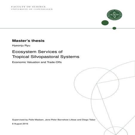 MSc Thesis: Ecosystem Services of Tropical Silvopastoral Systems