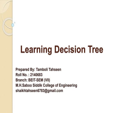 83 learningdecisiontree
