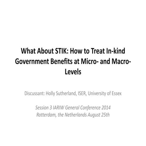 Plenary session 3 4 holly sutherland