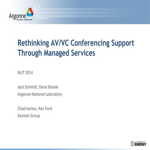NLIT 2014 -Rethinking AV-VTC Services