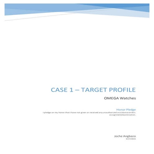 OMEGA CASE 1 | DOCX