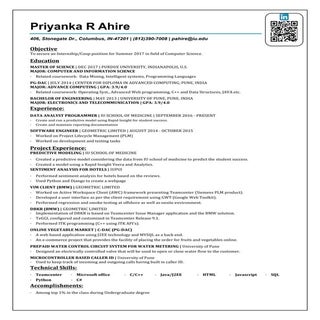 Resume(Data Science)