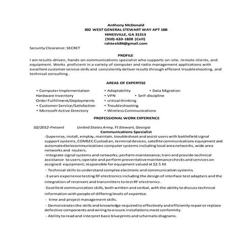 CMW Resume | DOCX