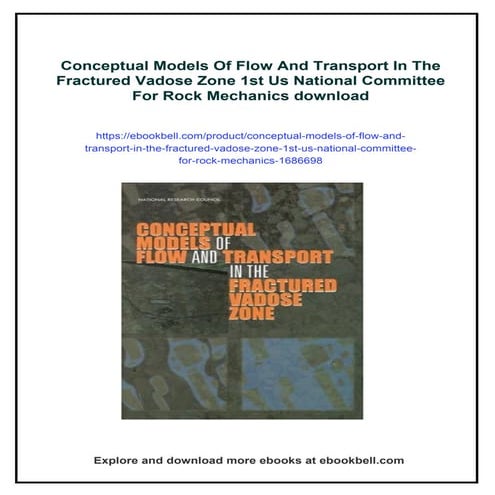 Conceptual Models Of Flow And Transport In The Fractured Vadose Zone ...