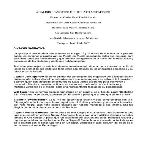 piratas del caribe 1