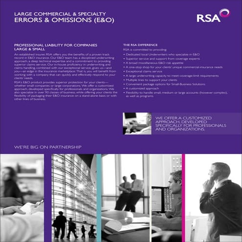 RSA Errors & Ommisions