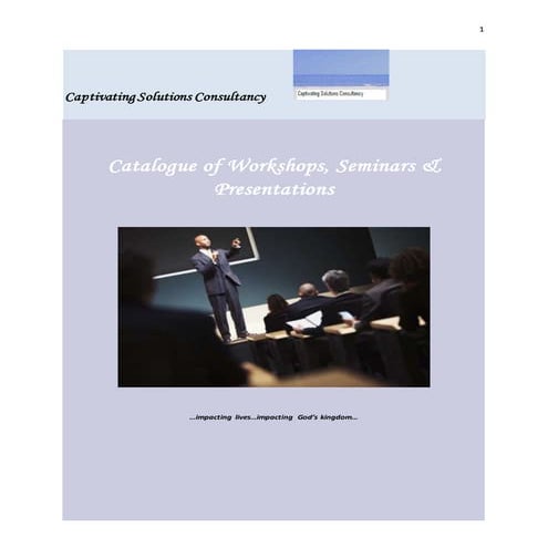 Catalogue of Training Programmes