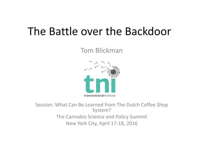 Cannabis Science & Policy Summit - Day 2 - Blickman