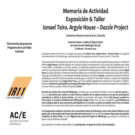 Memoria de Actividad_Ismael Teira Dazzle Project & Workshop