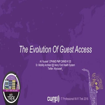 CWNP The Evolution Of Guest Access