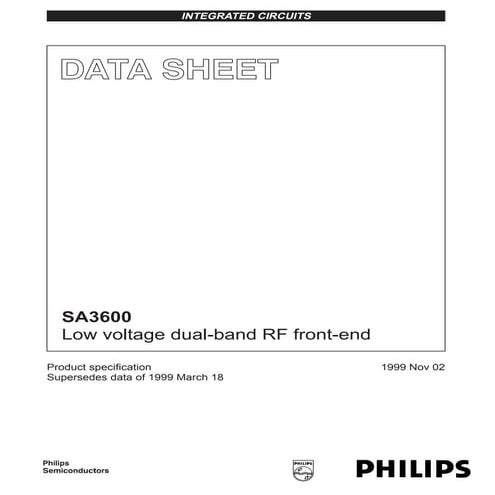 SA3600 Datasheet