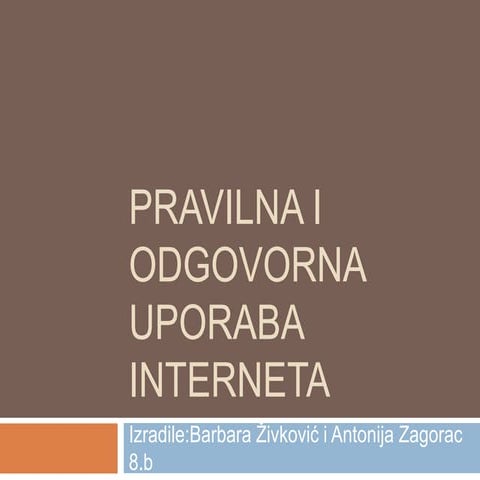 848 pravilna i odgovorna | PPTX