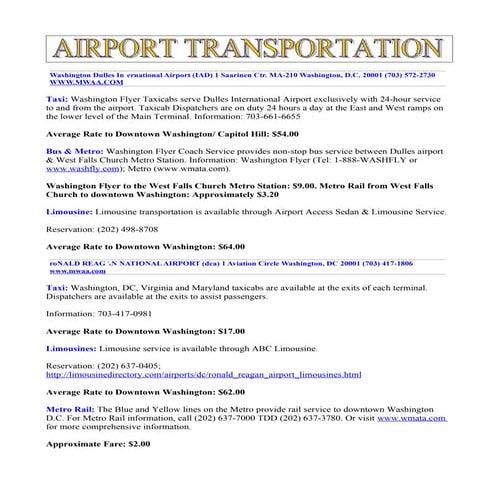 AIRPORT TRANSPORTATION DM08