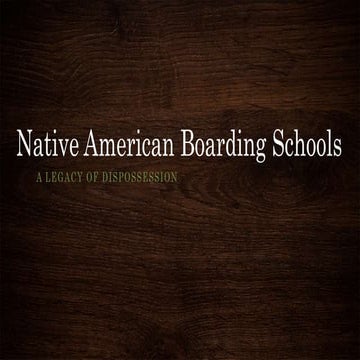 Native American Boarding Schools