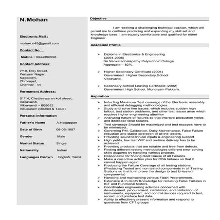 Resume_mohan