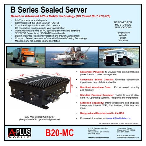 B Series Sealed Server