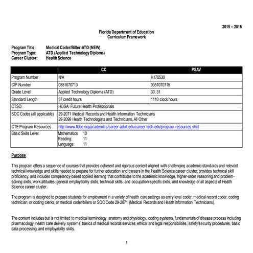 15-16 Medical Billing and Coding Frameworks
