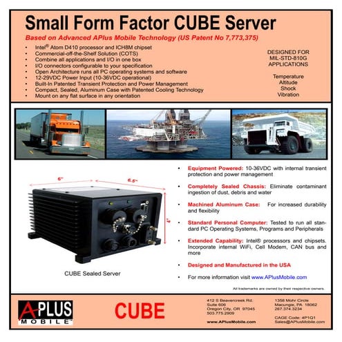 CUBE - Small Form Factor Server