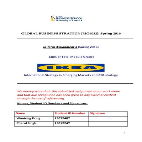 Strategy 3 Assignment