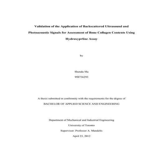 Thesis Final Report - Shendu Ma