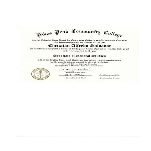 AssociatesDegree | DOC