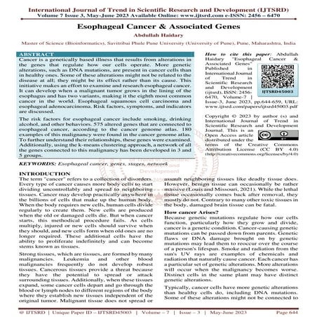 HPV Infection as A Risk Factor of Esophagus Squamous Cell Carcinoma and ...