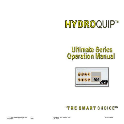 85 0066-a rev 2 hq ultimate operation guide