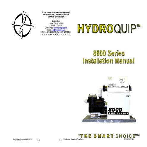 85 0067-b5 8600 series installation rev.1