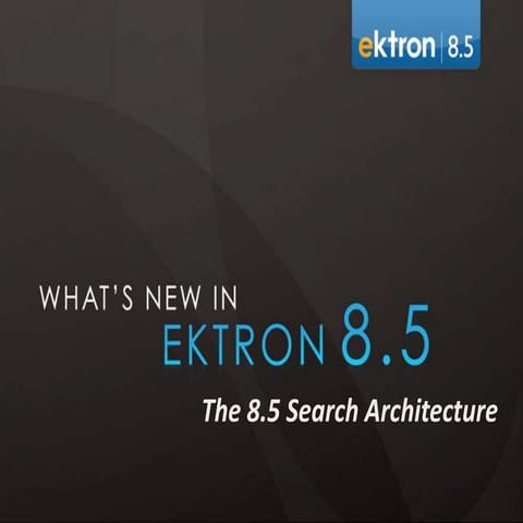 Ektron 8.5 RC - Search