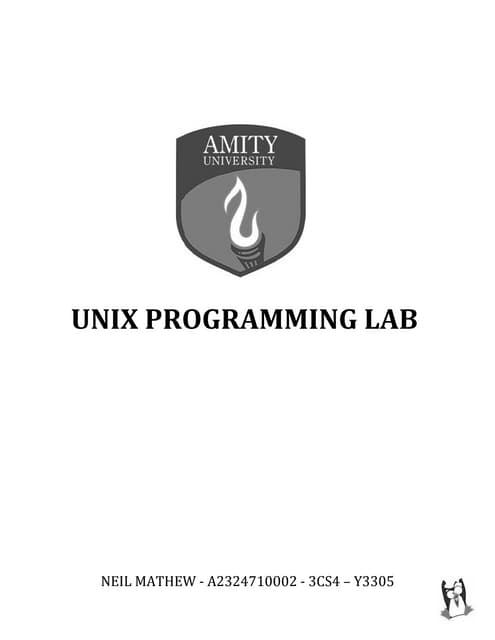 Unix Programming Lab