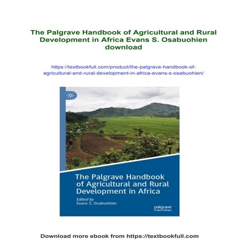 The Palgrave Handbook of Agricultural and Rural Development in Africa ...
