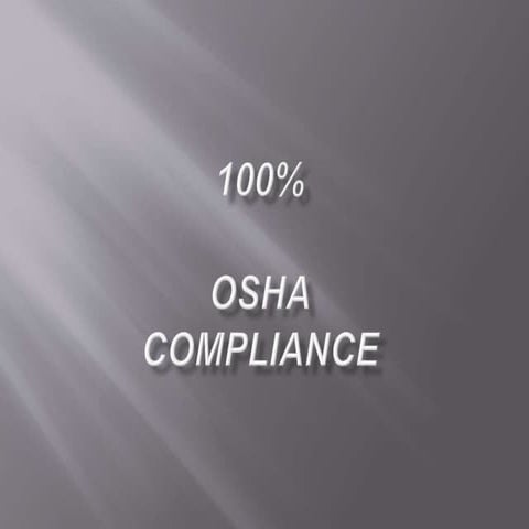 PP 100% OSHA COMPLIANT