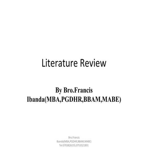Literature Review