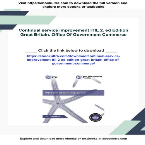 Continual service improvement ITIL 2. ed Edition Great Britain. Office Of Gov...