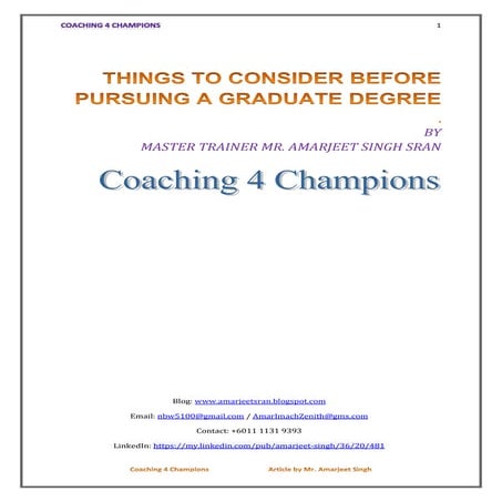 Things to Consider Before Pursuing A Degree