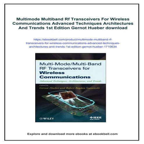 Multimode Multiband Rf Transceivers For Wireless Communications ...