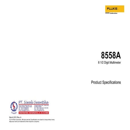 8558 A 8,5 Digit Multimeter | PDF